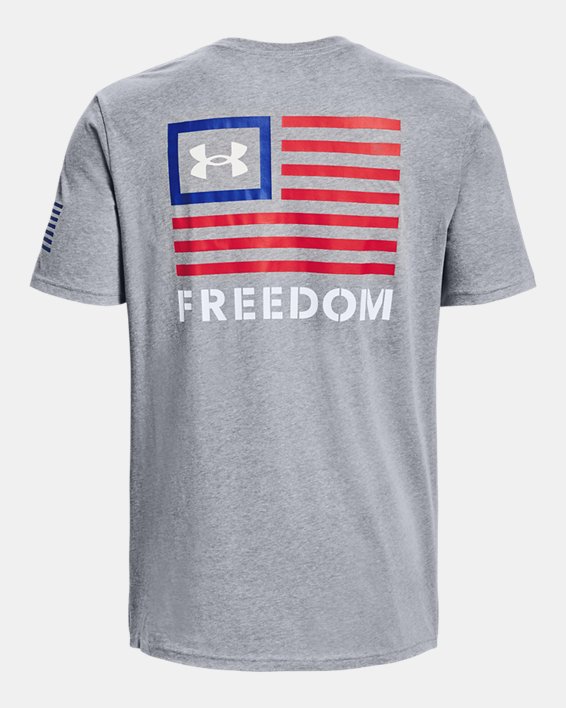 Men's UA Freedom Banner T-Shirt, Gray, pdpMainDesktop image number 5